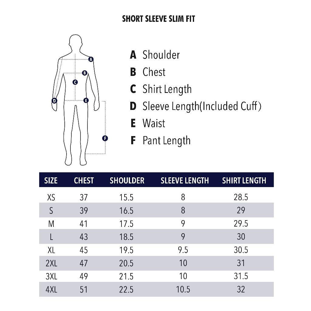 BENTOP Slim Fit Premium Oxford Fabric Short Sleeve Plain