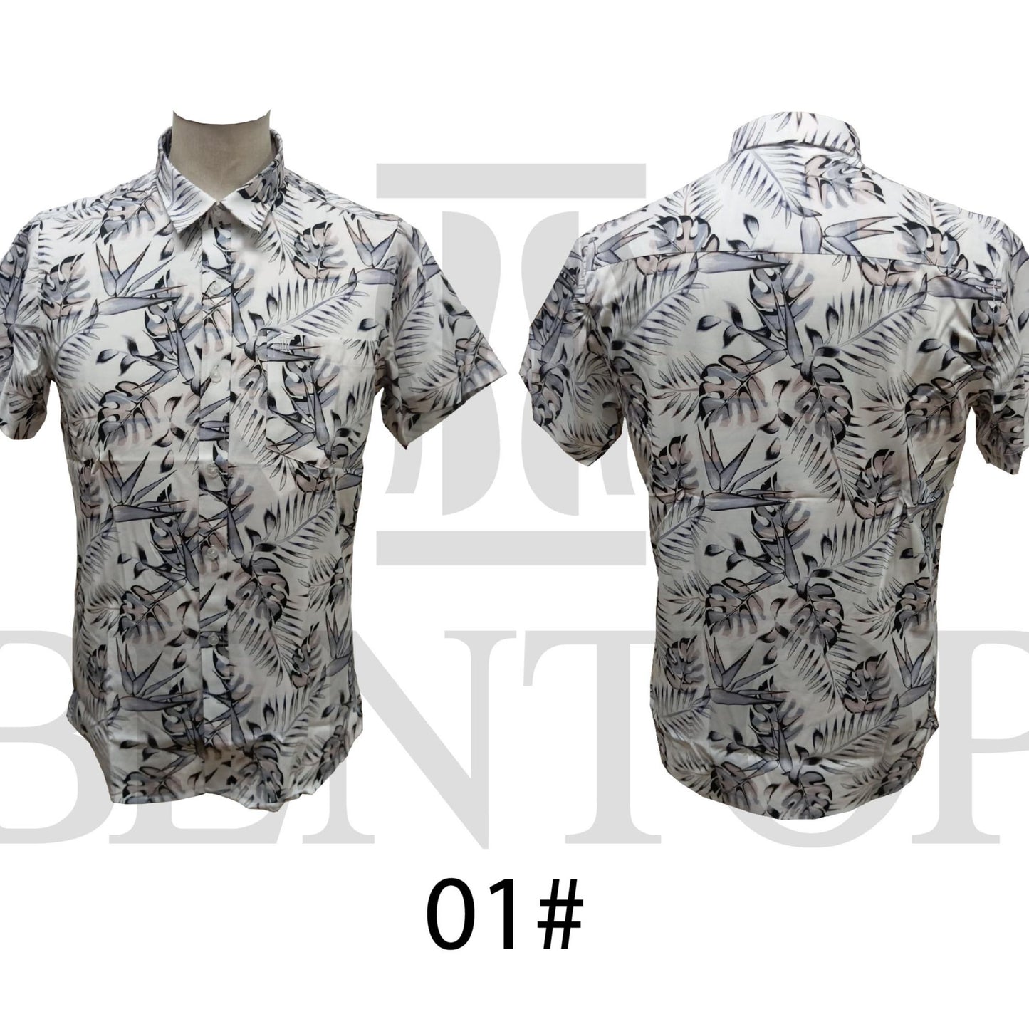Baju Kemeja Bunga/Floral design Bentop Modern Floral Batik Short Sleeve