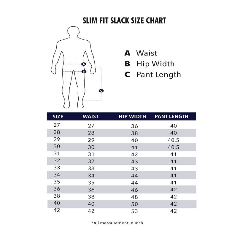 BENTOP Seluar Slack Slim Fit