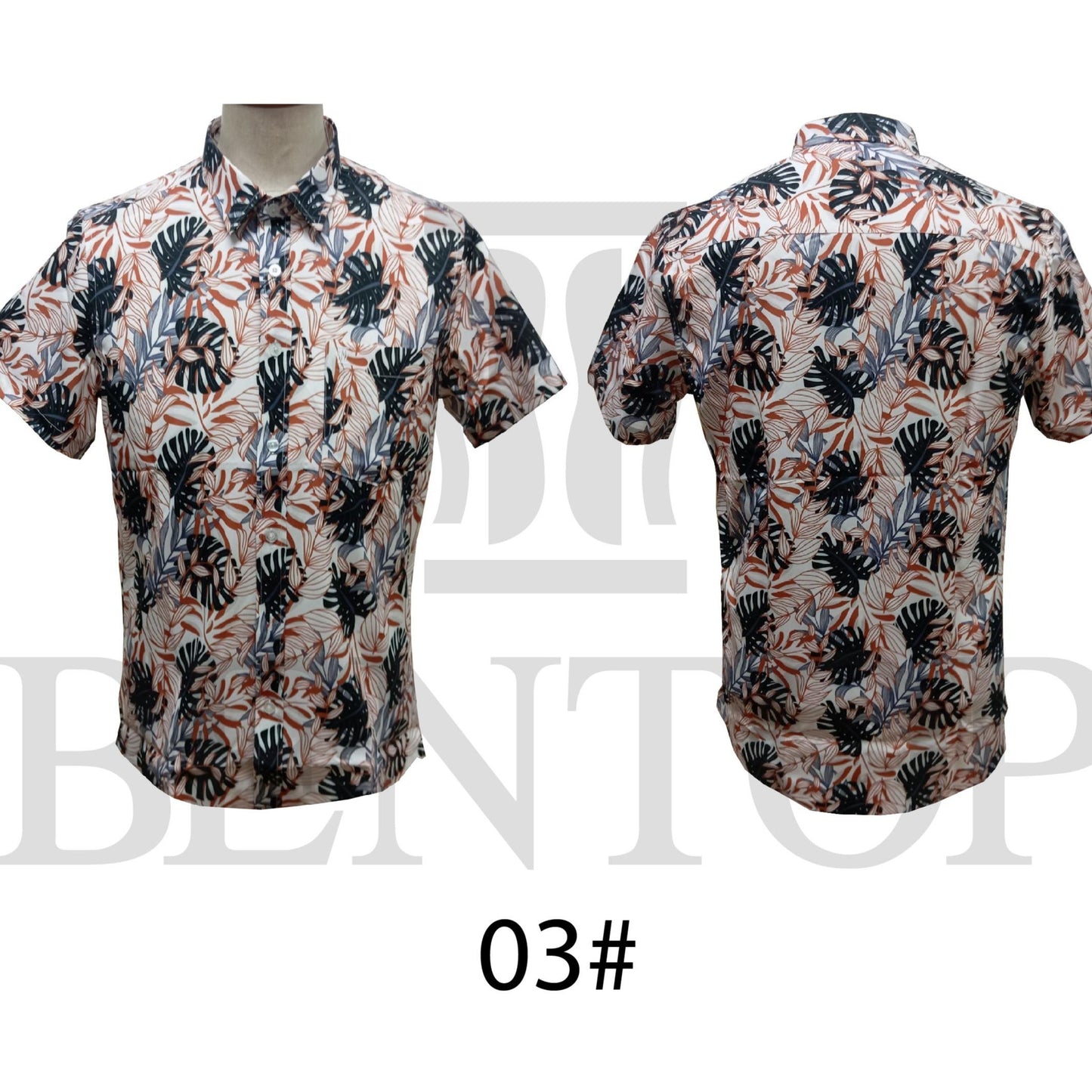 Baju Kemeja Bunga/Floral design Bentop Modern Floral Batik Short Sleeve