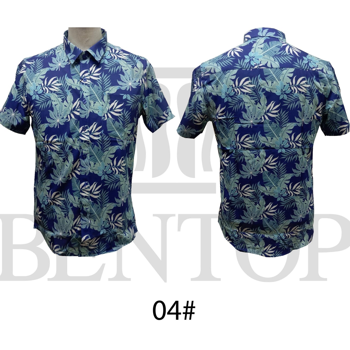 Baju Kemeja Bunga/Floral design Bentop Modern Floral Batik Short Sleeve