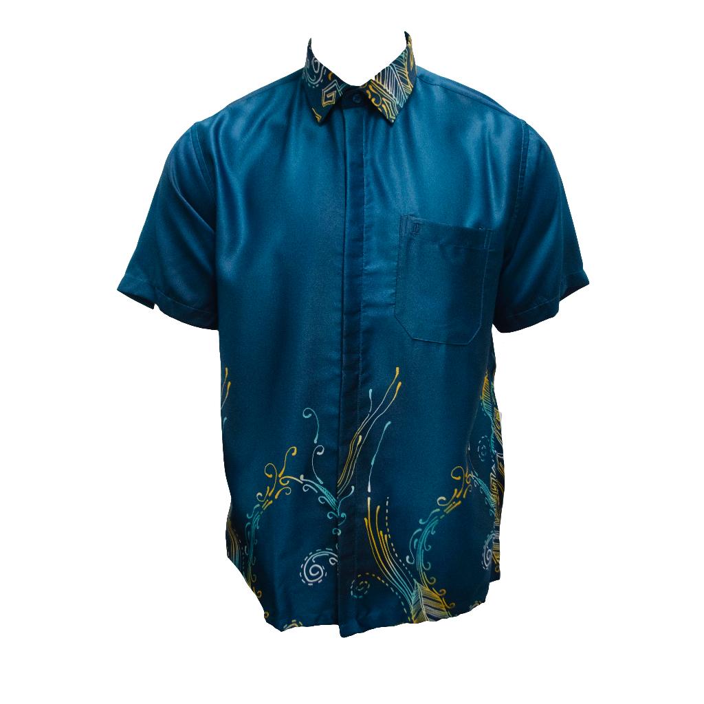 BENTOP Regular Fit Short Sleeve Batik Shirt