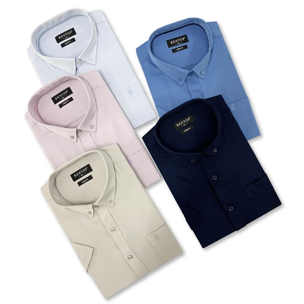 BENTOP Shirt Short Sleeve Slim Fit