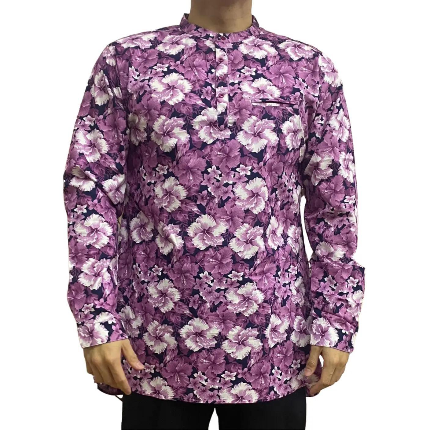 BENTOP Kurta Bunga/Floral design Slim Fit
