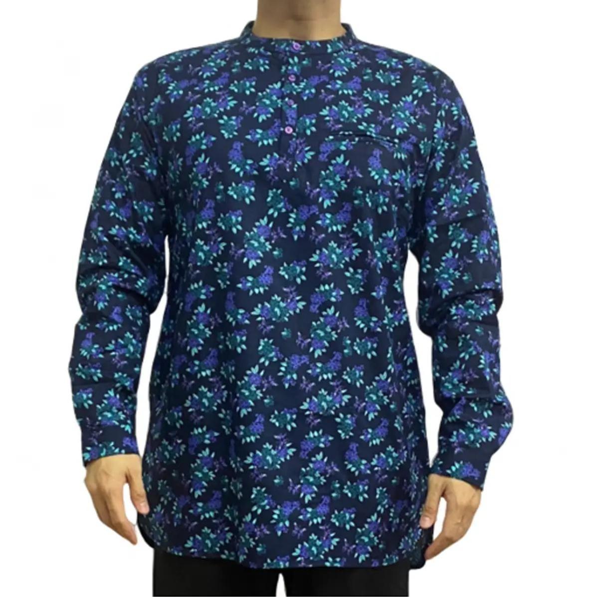 BENTOP Kurta Bunga/Floral design Slim Fit