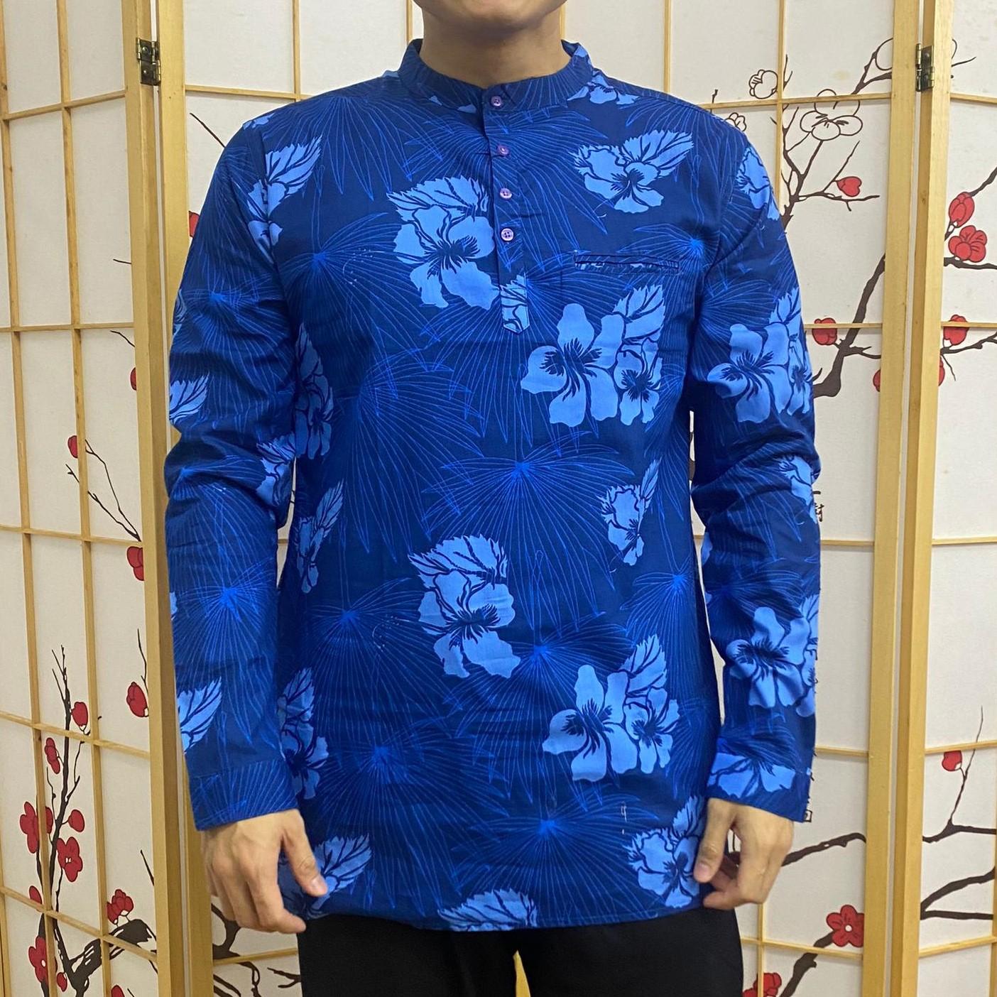 BENTOP Kurta Bunga/Floral design Slim Fit