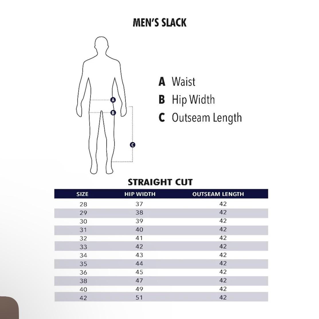 Bentop Slack Straight Cut - Pemotongan Lurus