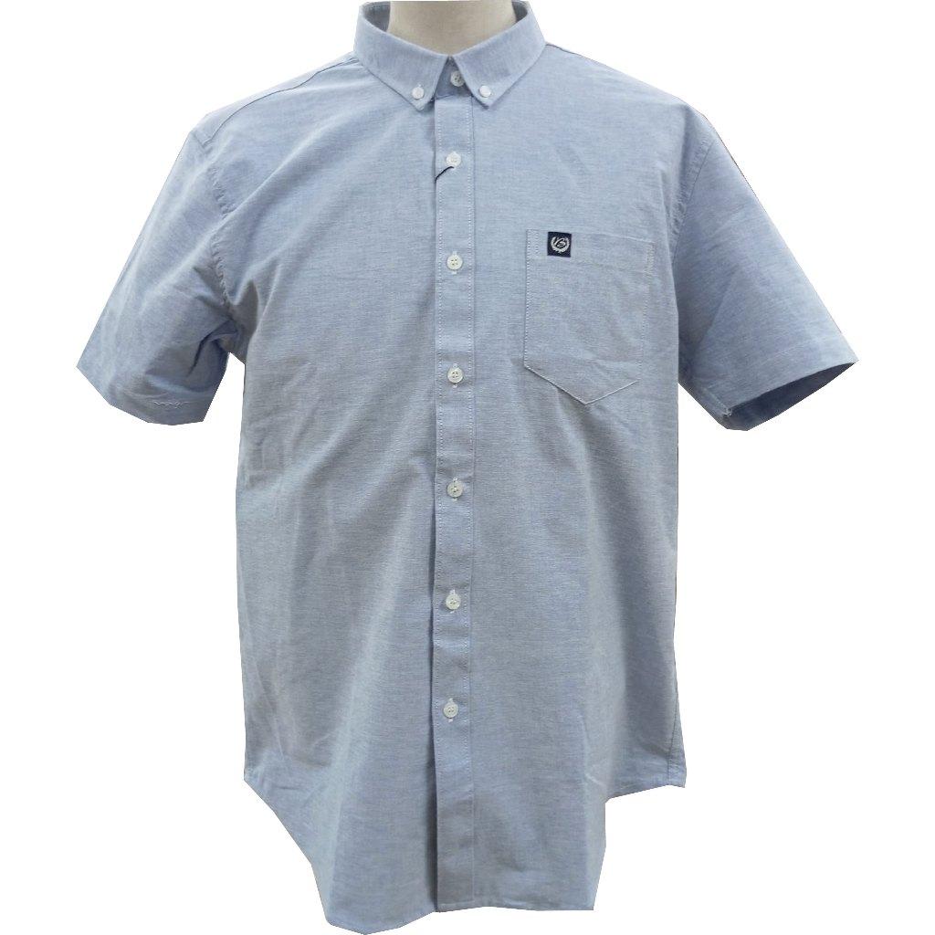 BENTOP Shirt Short Sleeve Slim Fit - Sky Blue/Light Blue/Blue/Grey Blue/Grey