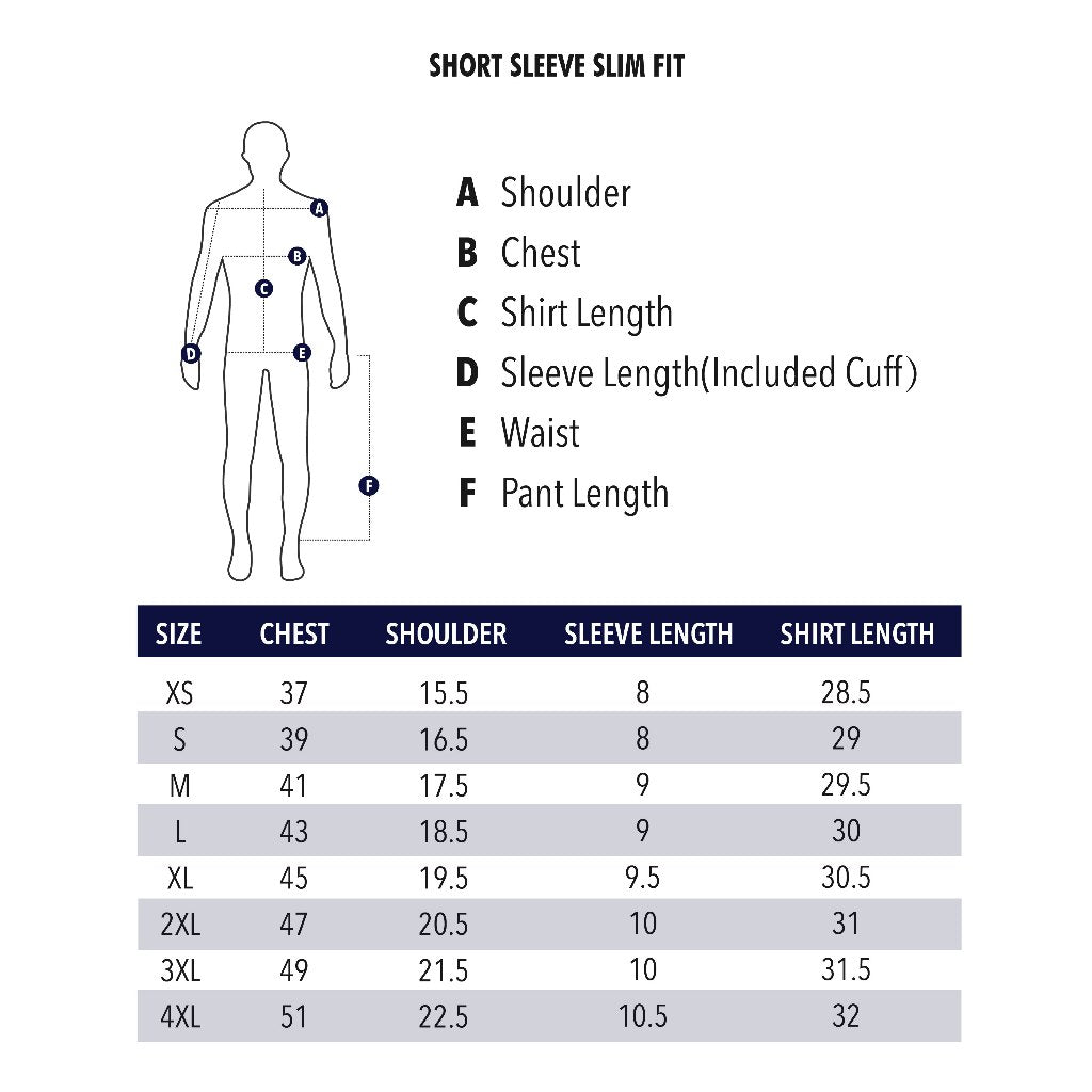 BENTOP Shirt Short Sleeve Slim Fit