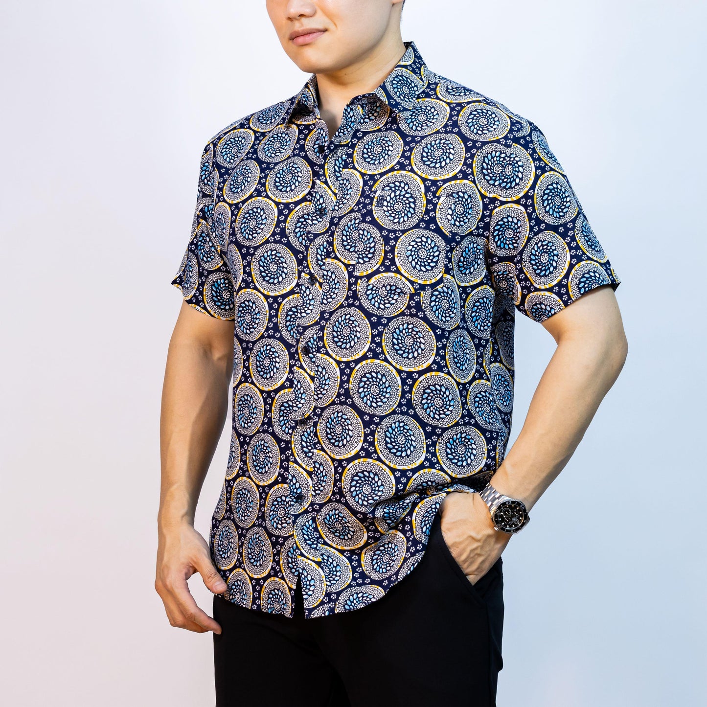 BENTOP Batik Modern Lengan Pendek Slim Fit Series Megat [2]