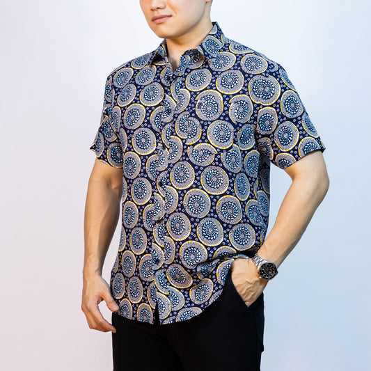 BENTOP Batik Modern Lengan Pendek Slim Fit Series Megat [2]