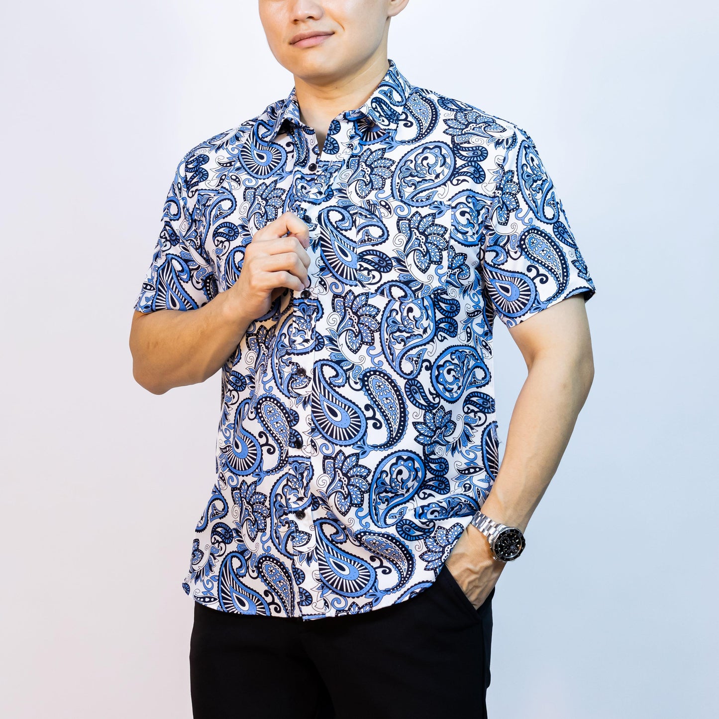 BENTOP Batik Modern Lengan Pendek Slim Fit Series Megat [2]