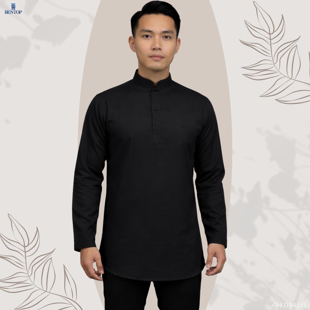 BENTOP Kurta Slim Fit  Cotton Fabric  Dewasa - Pakaian Lelaki