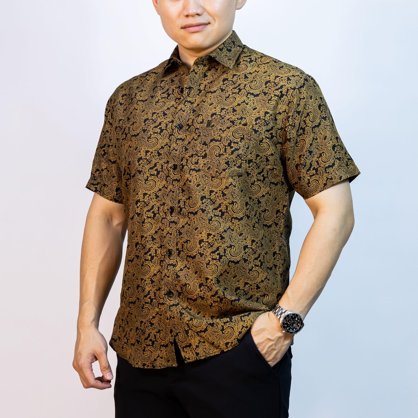 BENTOP Batik Modern Lengan Pendek Slim Fit Series Megat [2]