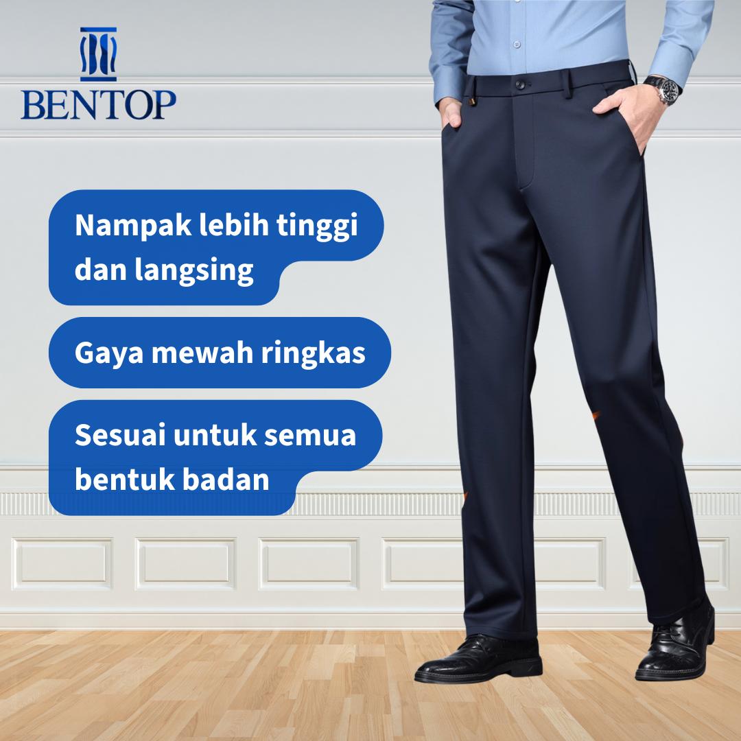 BENTOP Slack Straight Cut V2 - Seluar Slack Bisnes Kasual Potongan Lurus Panjang
