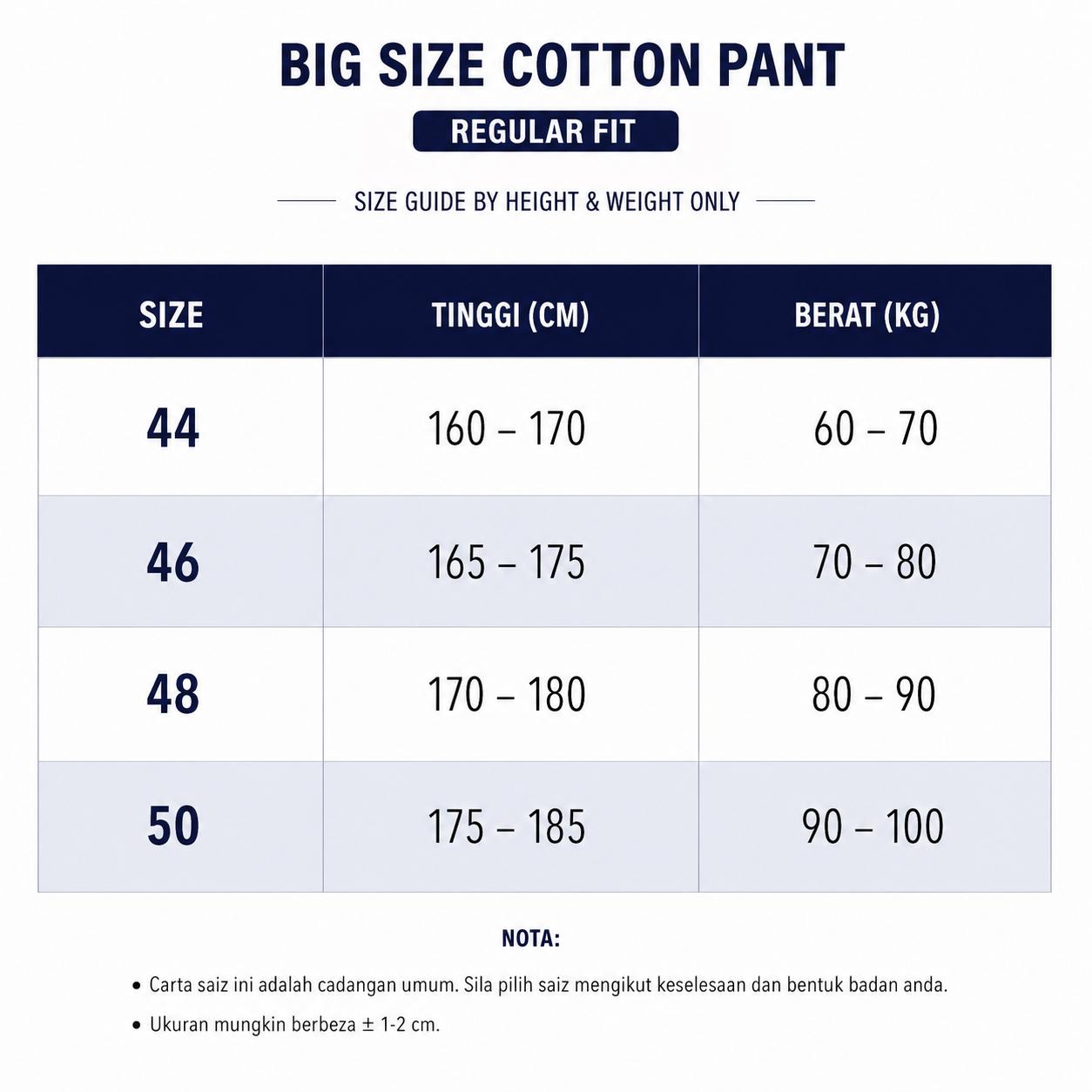 Bentop Slack Plus Size Regular Cut