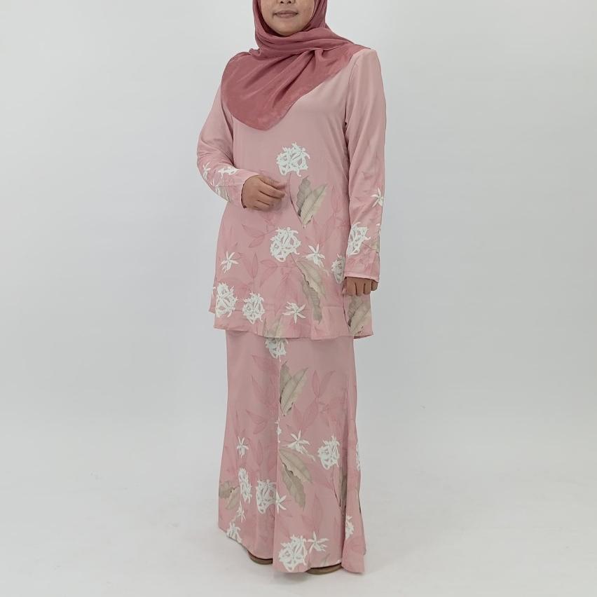 Bentop Baju Kurung Dewasa Modern Fit Series Set [2] Satin Fabric Wanita Family set 1