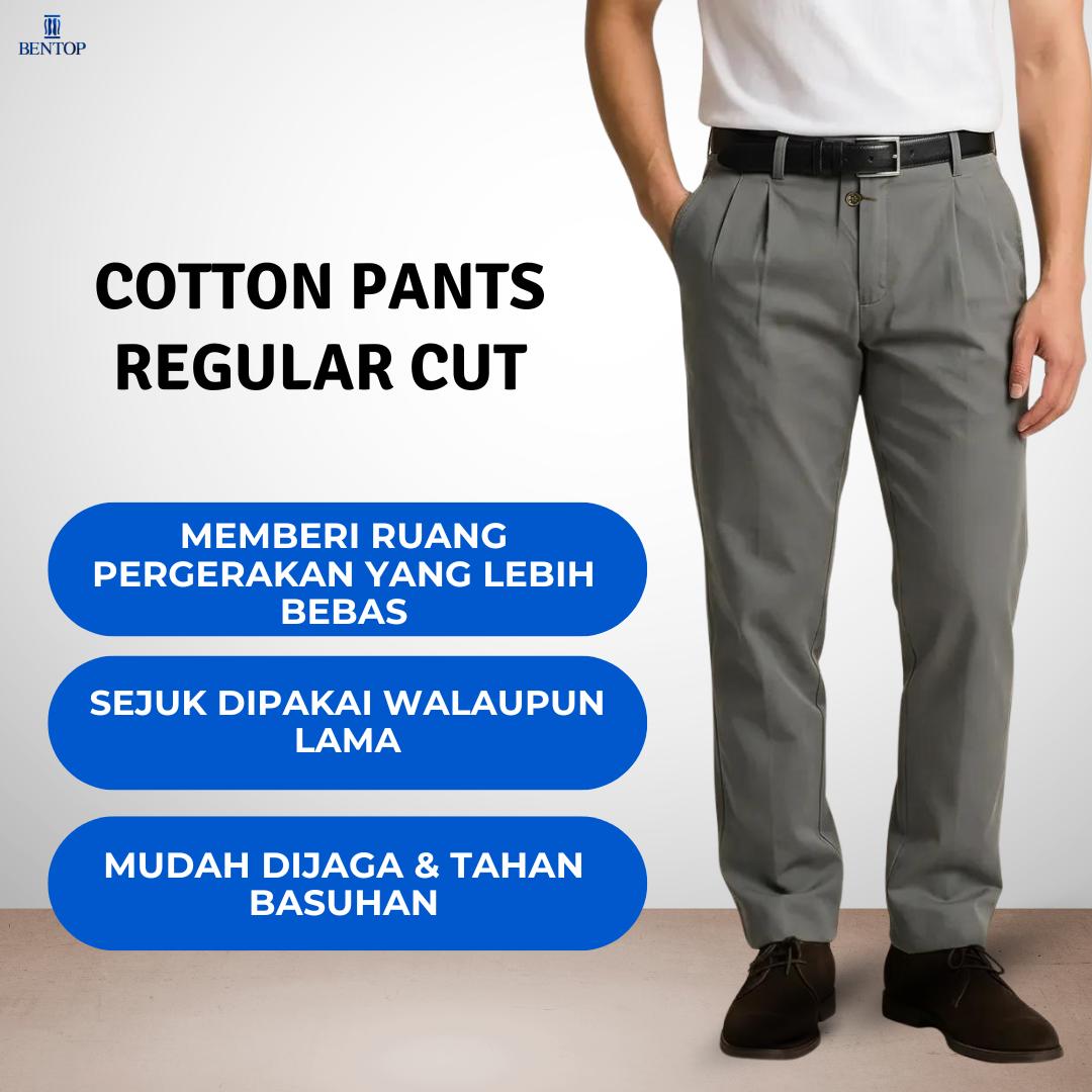 BENTOP Seluar Panjang Lelaki BENTOP Cotton Pants RegularCut (M-3XL)