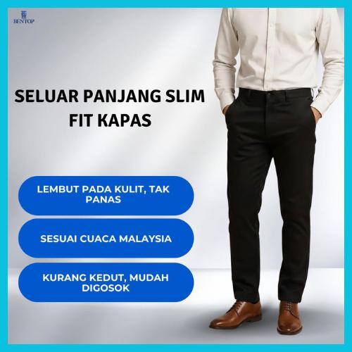 BENTOP Cotton Long Pants- Slim Fit