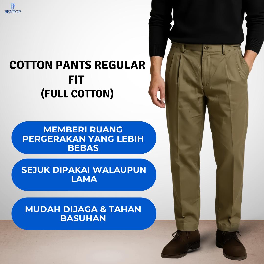 BENTOP Cotton Pant Regular Fit Full Cotton