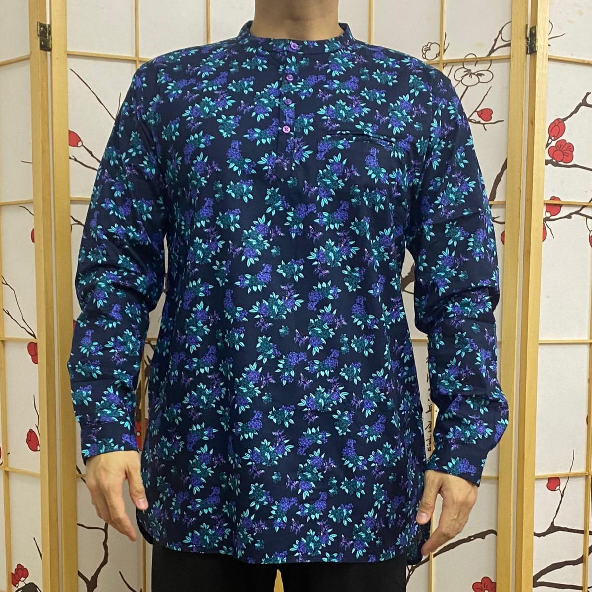 BENTOP Kurta Bunga/Floral design Slim Fit