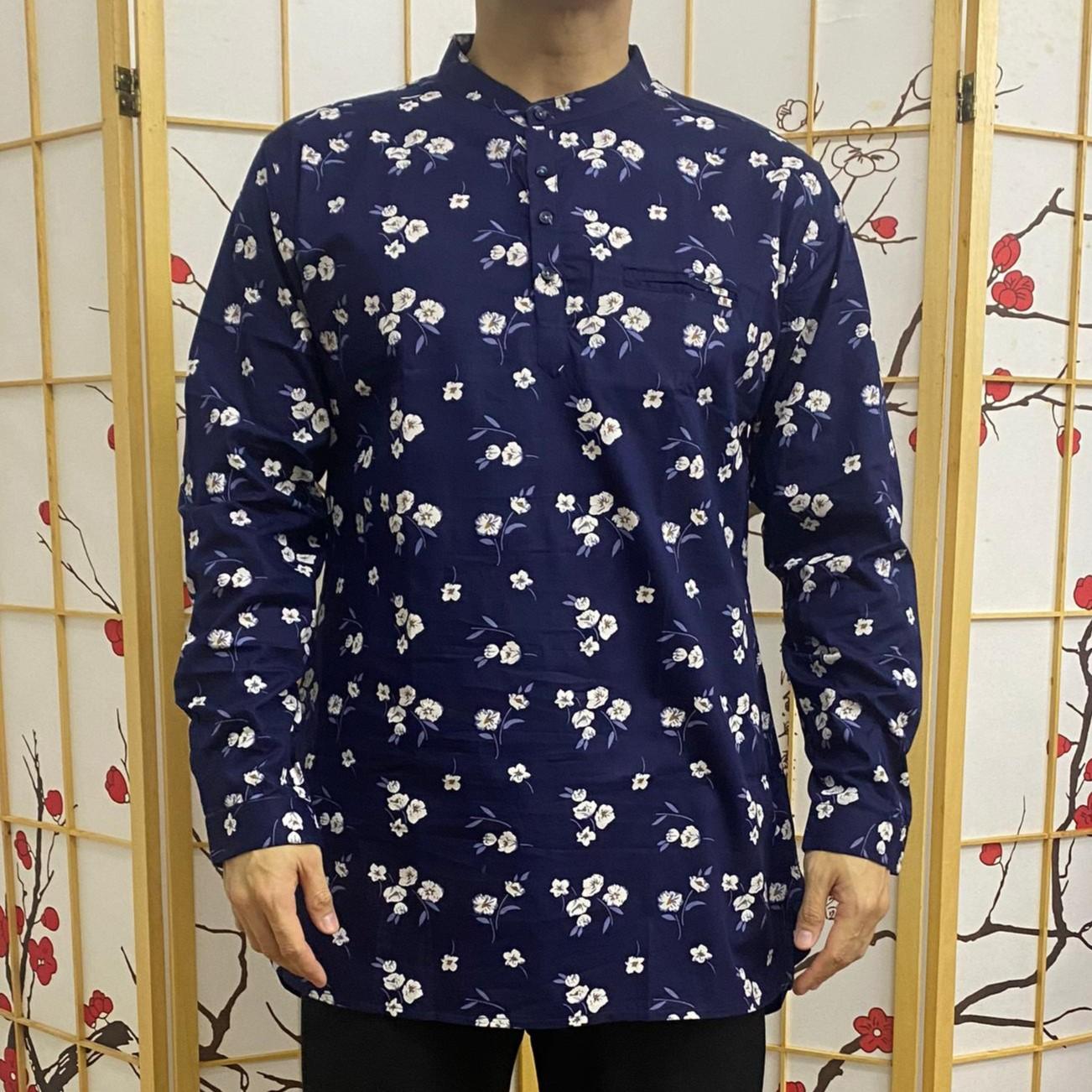 BENTOP Kurta Bunga/Floral design Slim Fit