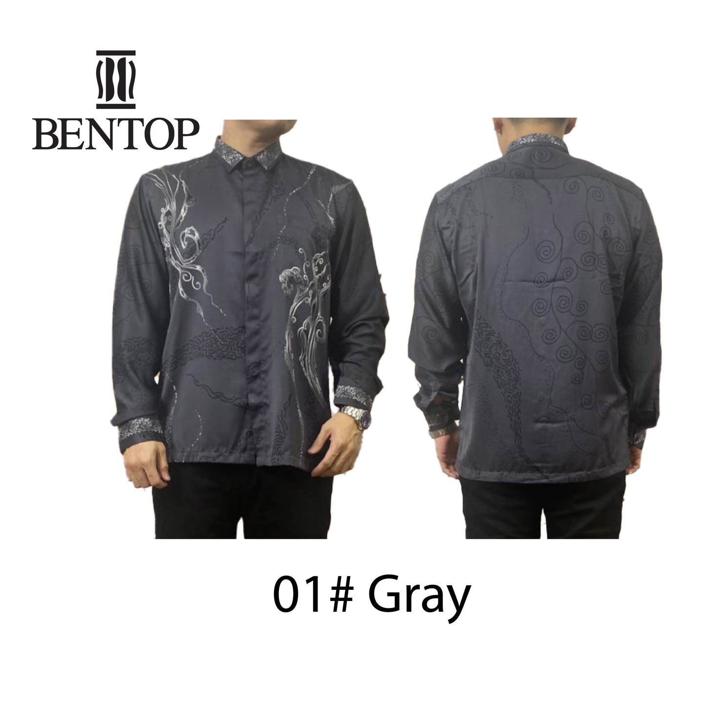 Bentop Batik Traditional Long Sleeve Regular Fit