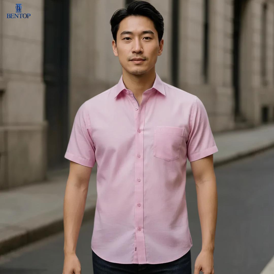 BENTOP Shirt Short Sleeve Slim Fit