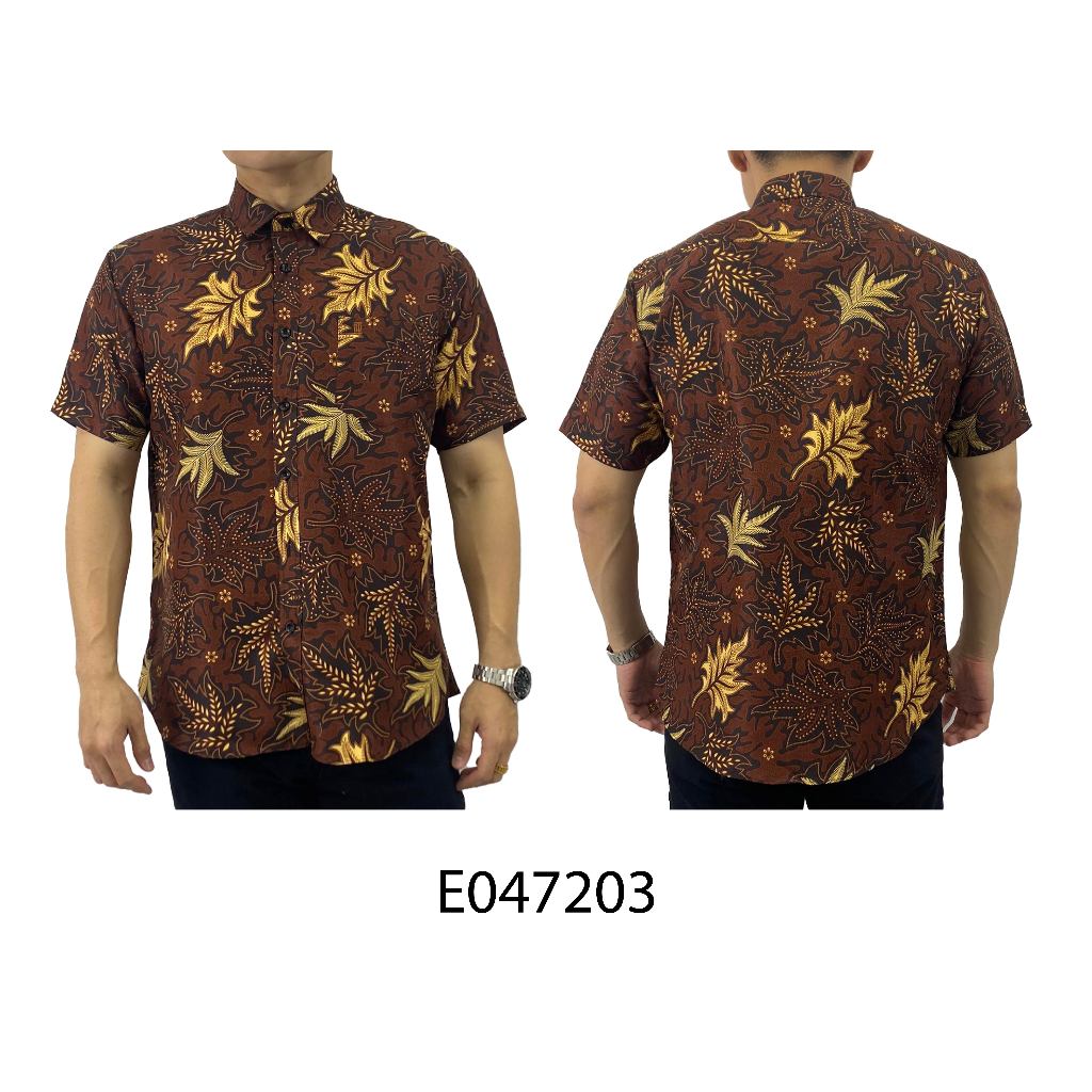 BENTOP Batik Modern Slim Fit Series [3] Baju Kemeja design lengan pendek Modern Floral Batik Short Sleeve
