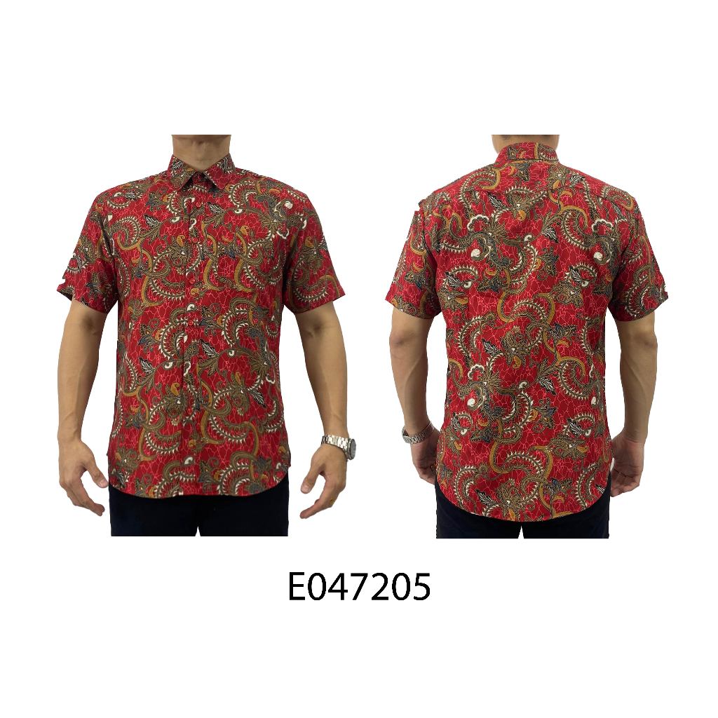 BENTOP Batik Modern Slim Fit Series [3] Baju Kemeja design lengan pendek Modern Floral Batik Short Sleeve