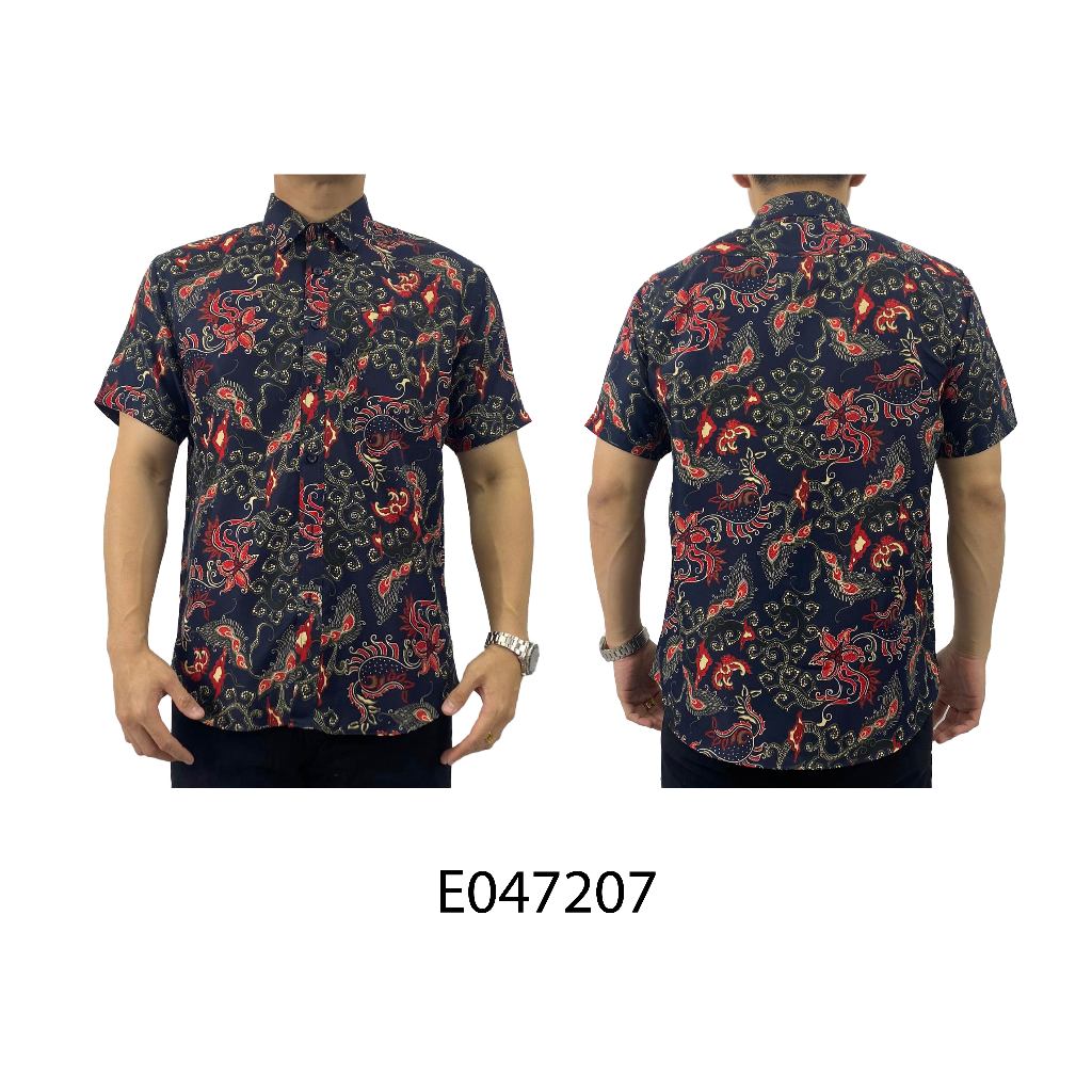 BENTOP Batik Modern Slim Fit Series [3] Baju Kemeja design lengan pendek Modern Floral Batik Short Sleeve
