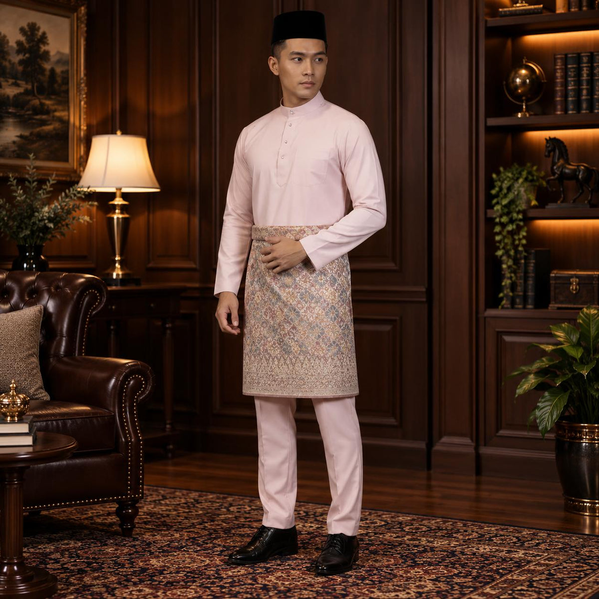 (NEW RELEASE) [CottonFlex-SoftStretch] Bentop BajuMelayu Modern Fit Dewasa - 1-12 Colour BM240 Kurta