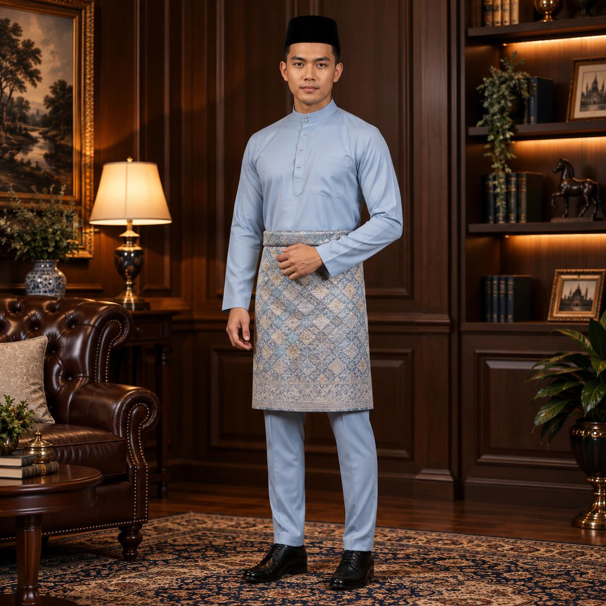 (NEW RELEASE) [CottonFlex-SoftStretch] Bentop BajuMelayu Modern Fit Dewasa - 1-12 Colour BM240 Kurta