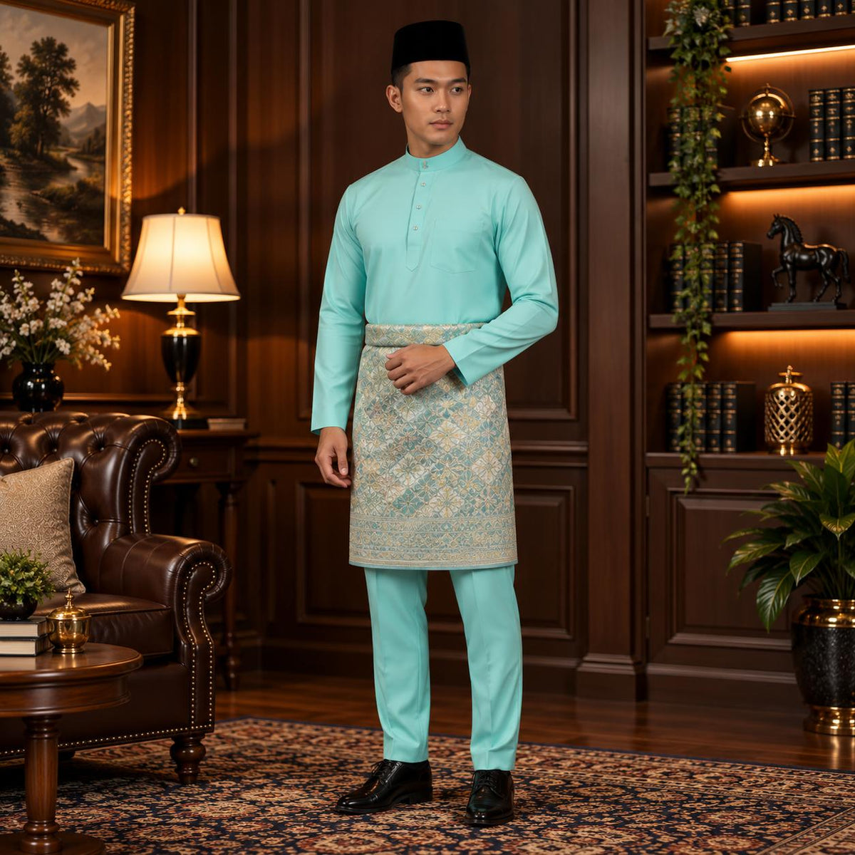 (NEW RELEASE) [CottonFlex-SoftStretch] Bentop BajuMelayu Modern Fit Dewasa - 1-12 Colour BM240 Kurta