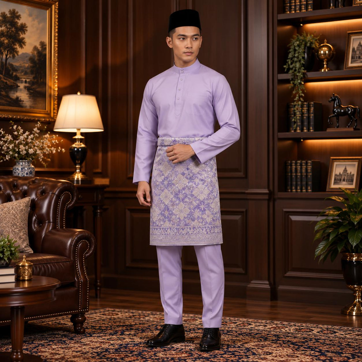 (NEW RELEASE) [CottonFlex-SoftStretch] Bentop BajuMelayu Modern Fit Dewasa - 1-12 Colour BM240 Kurta