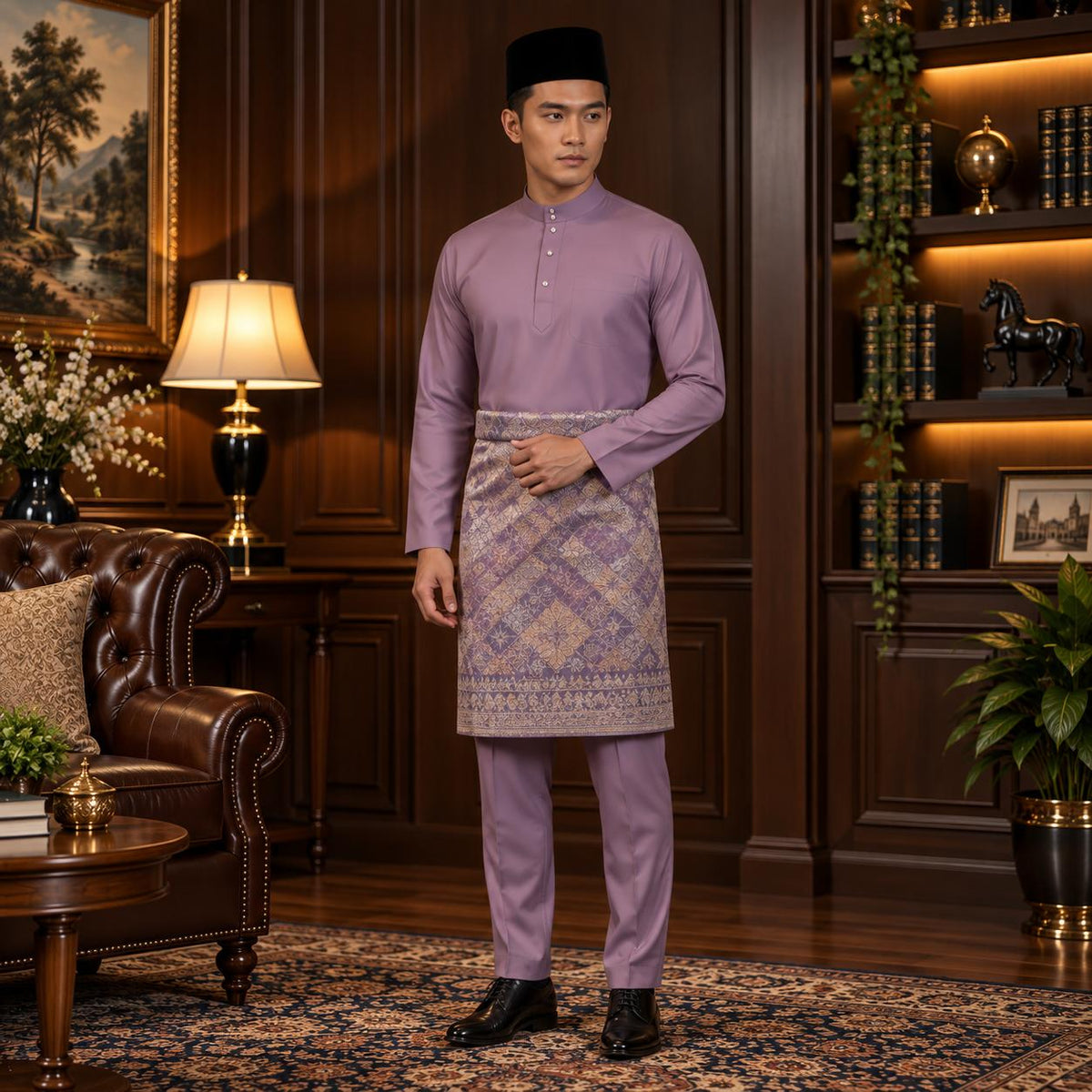 (NEW RELEASE) [CottonFlex-SoftStretch] Bentop BajuMelayu Modern Fit Dewasa - 1-12 Colour BM240 Kurta