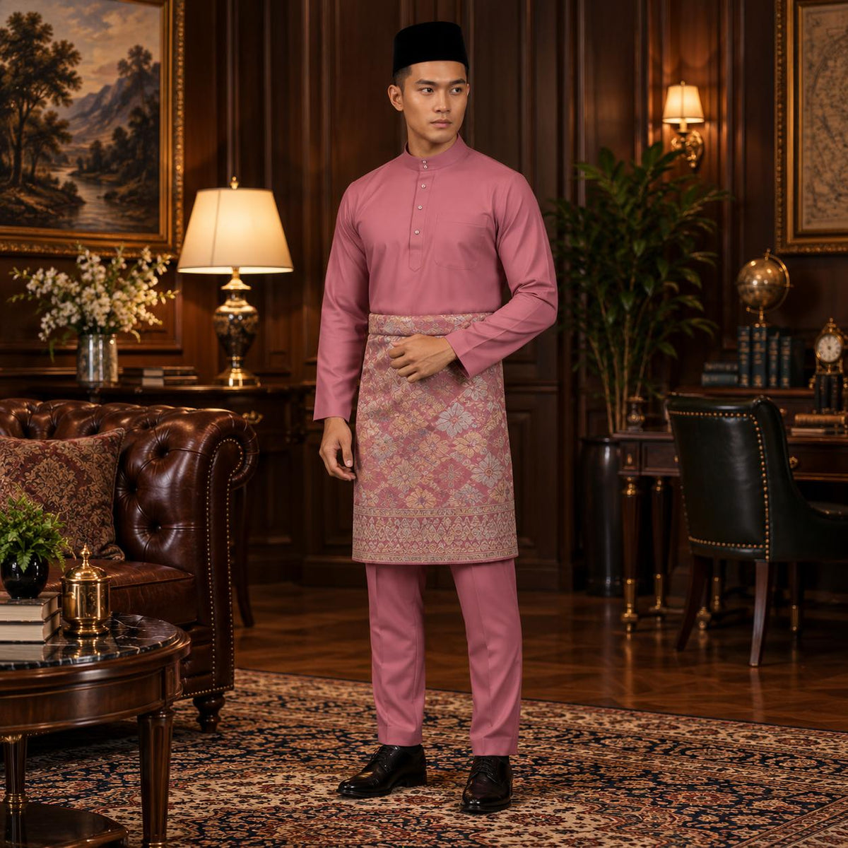 (NEW RELEASE) [CottonFlex-SoftStretch] Bentop BajuMelayu Modern Fit Dewasa - 1-12 Colour BM240 Kurta