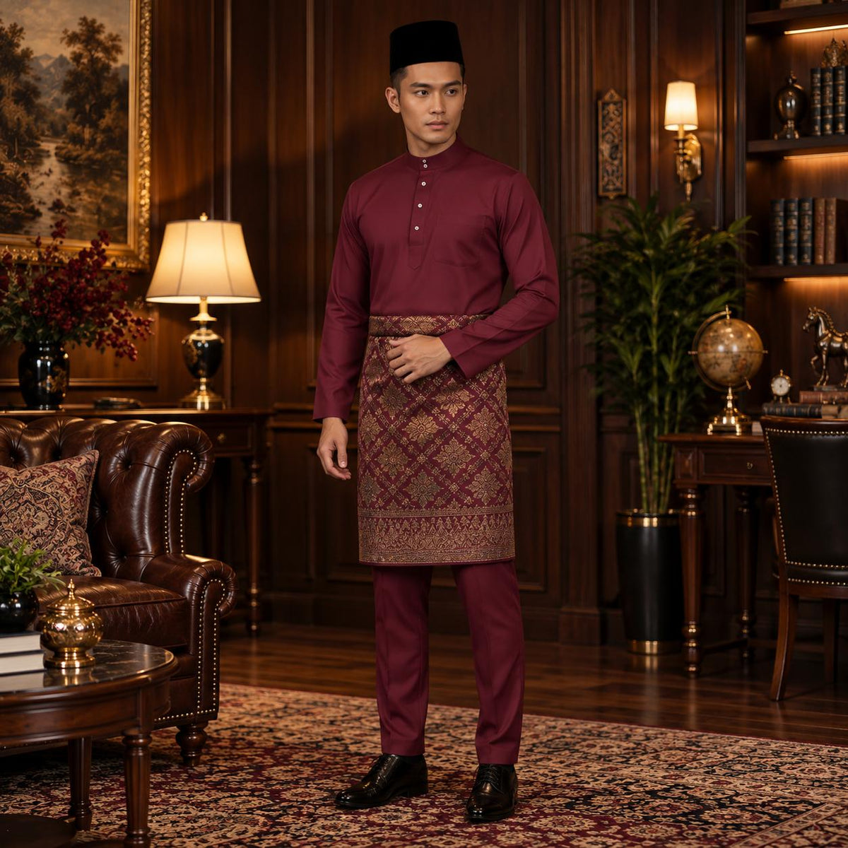 (NEW RELEASE) [CottonFlex-SoftStretch] Bentop BajuMelayu Modern Fit Dewasa - 1-12 Colour BM240 Kurta