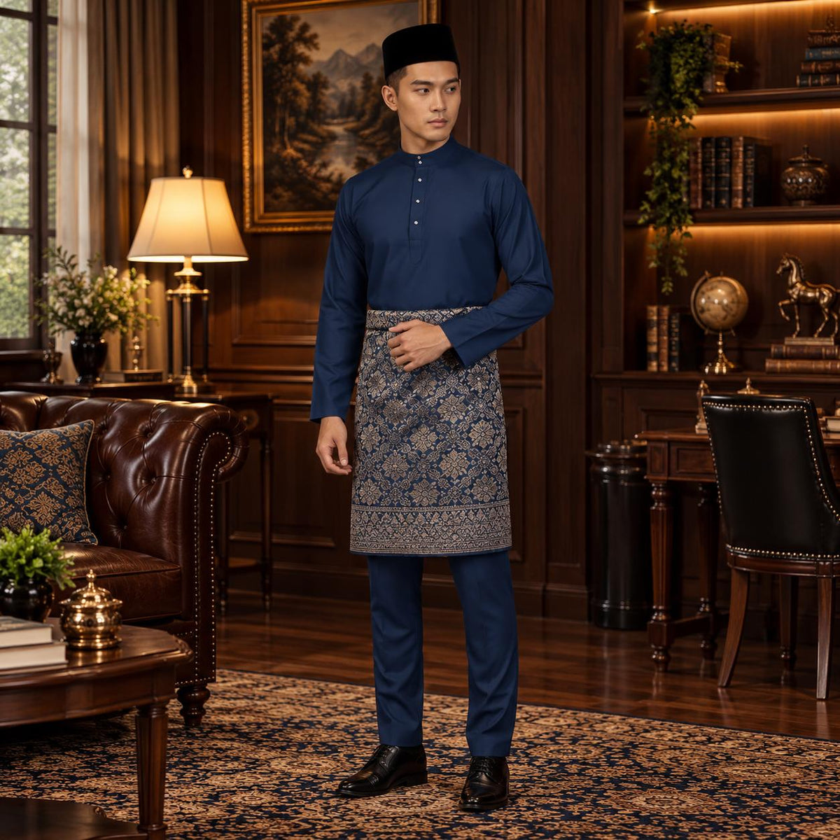 (NEW RELEASE) [CottonFlex-SoftStretch] Bentop BajuMelayu Modern Fit Dewasa - 1-12 Colour BM240 Kurta
