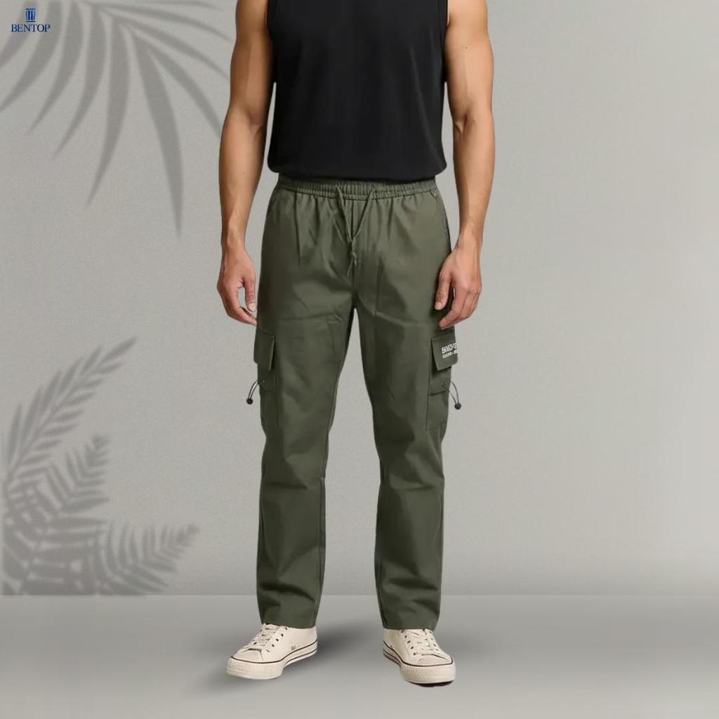 BENTOP Seluar Cargo Slim Fit Lelaki – Stretchable