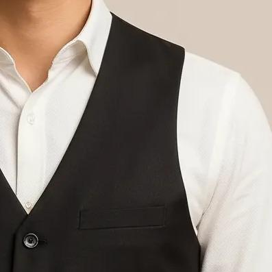 BENTOP Vest Formal Hitam Premium-V001