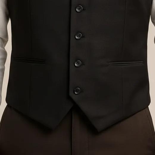 BENTOP Vest Formal Hitam Premium-V001